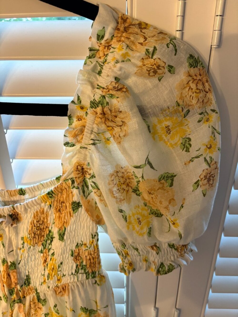 🌼 Faithfull The Brand Floral Puff Sleeve Mini Dress – Size S (US 4) - Picture 2 of 7